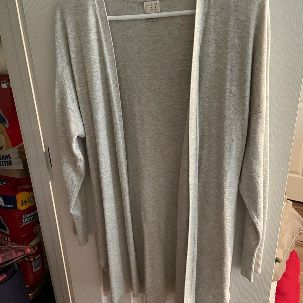 A New Day size XXL long cardigan gray
